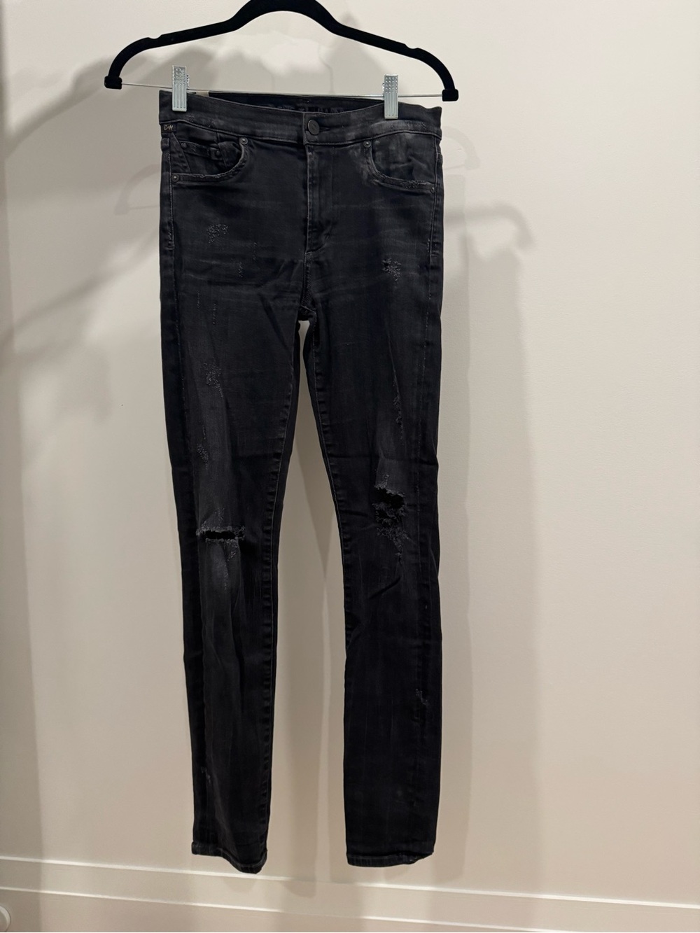 Citizens Of Humanity Black Distressed Skinny Jeans